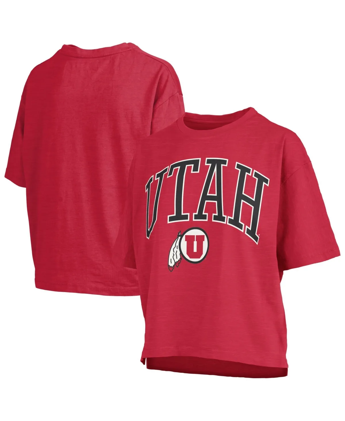 Utah Utes Oversized Nelson Arch Over Logo Slub T-Shirt
