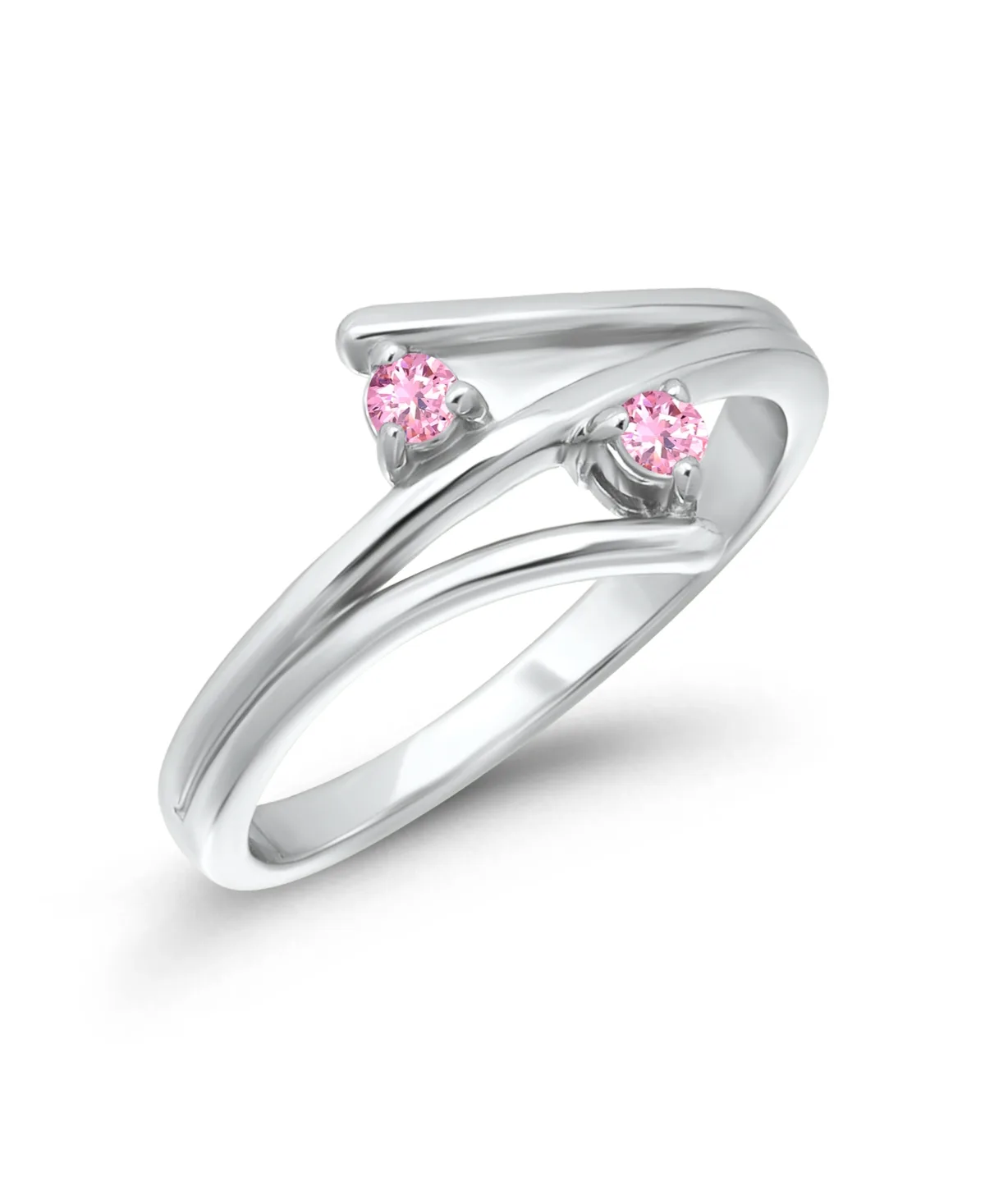 Cubic Zirconia Silver-Tone Open Ring by Macy's