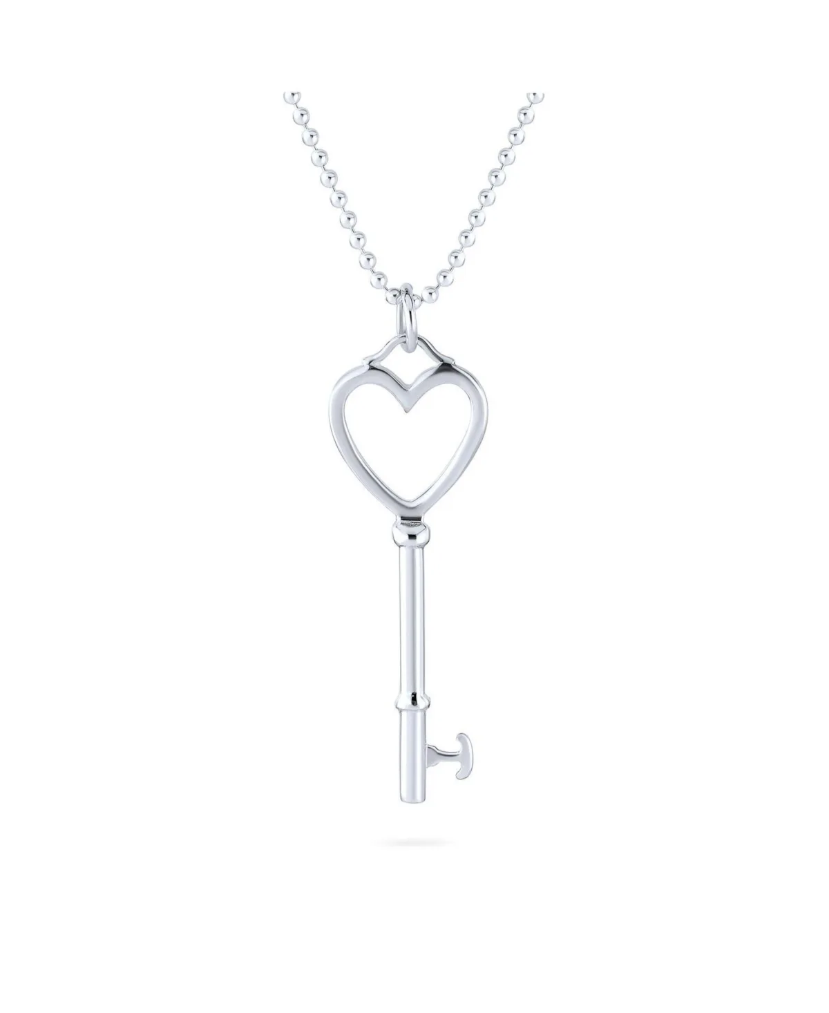Key to Heart Pendant Necklace Romantic 14K Gold Plated.925 Sterling Silver by Bling Jewelry