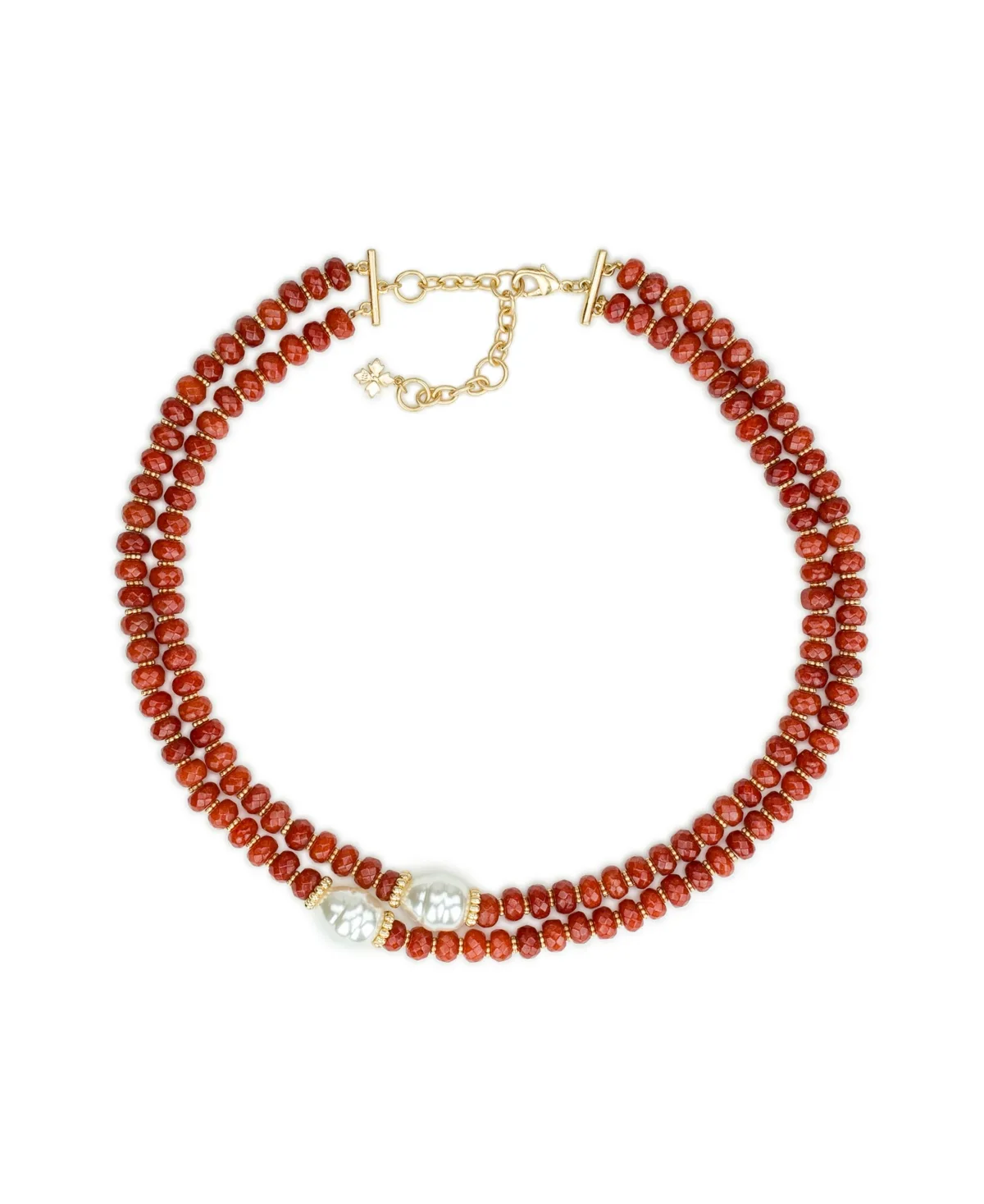 Imitation Pearl Gold-Tone Layered Multi-Strand Necklace by Patricia Nash