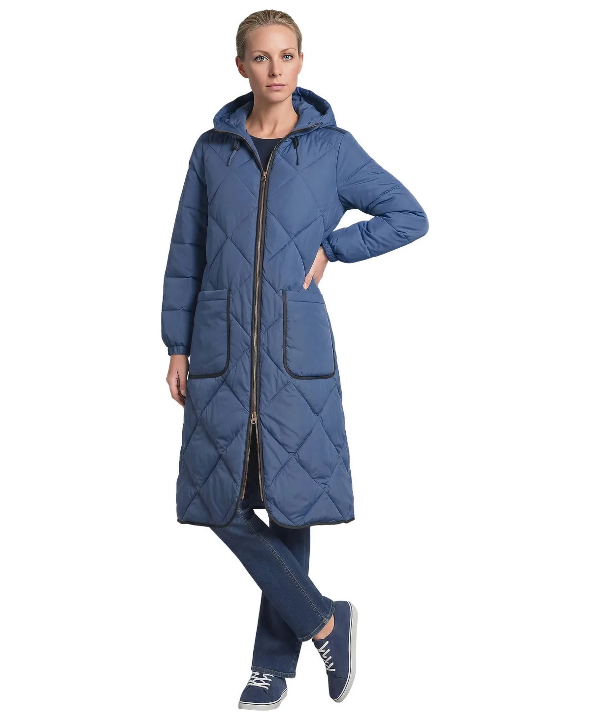 FeatherFree Insulated Diamond Quilted Maxi Coat