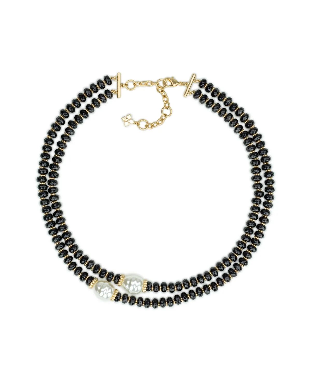 Imitation Pearl Layered Double Strand Necklace by Patricia Nash
