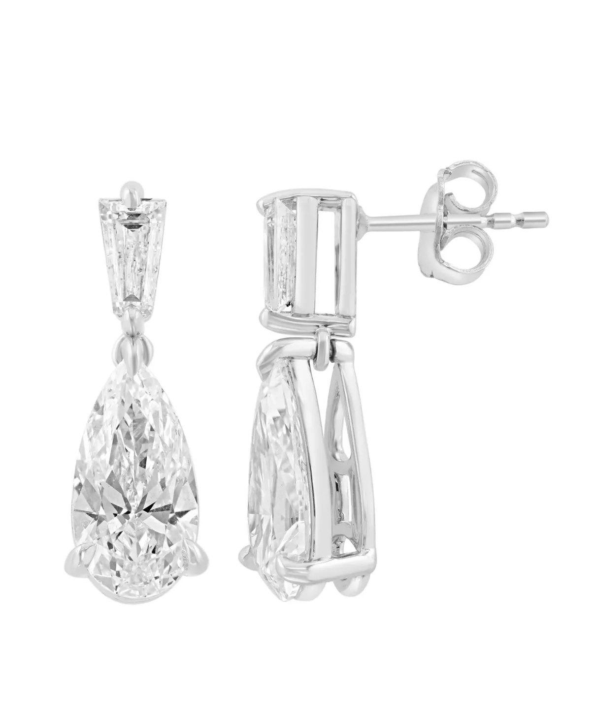 Lab-Grown Diamond Earrings (4-1/2 ct. t.w.) in 14k White Gold by Effy Collection