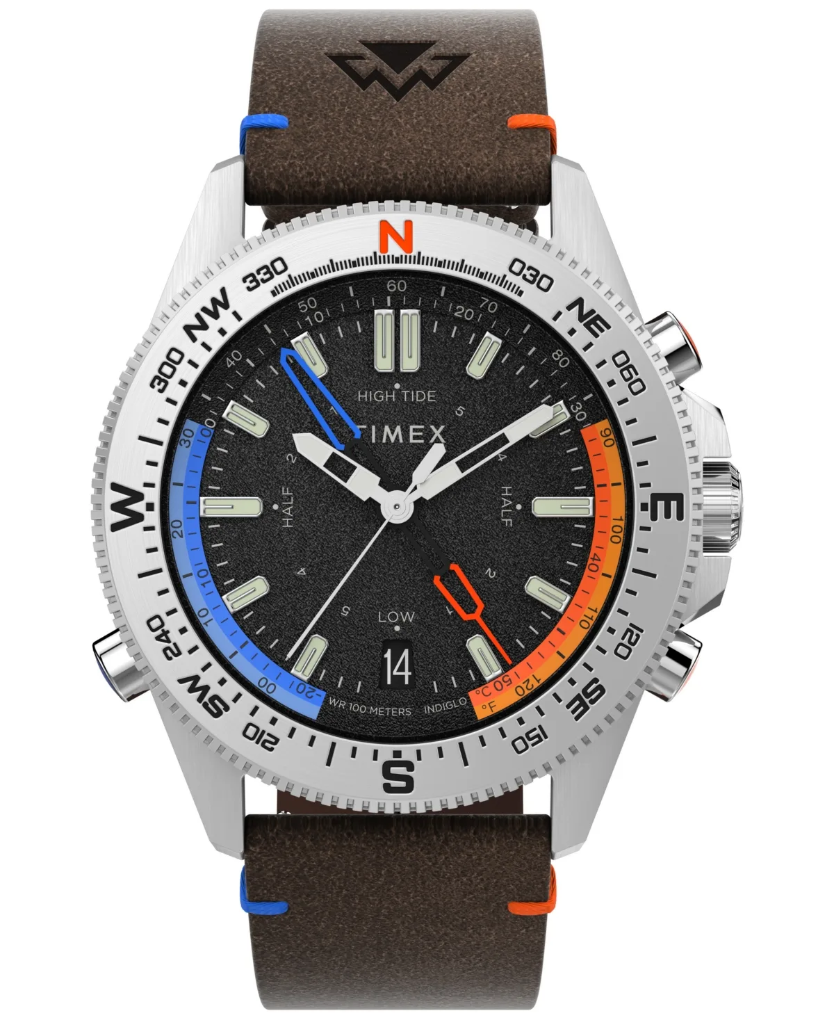 Expedition North Quartz Analog Sport Brown Leather Watch 43mm by Timex
