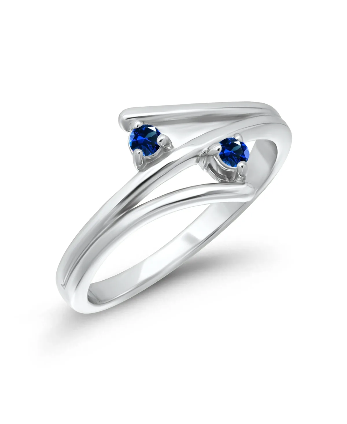 Cubic Zirconia Asymmetrical Open Ring