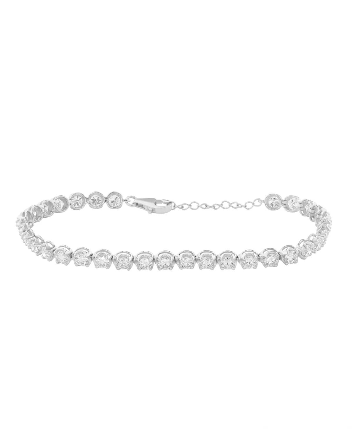 Lab-Grown Diamond Tennis Bracelet (5-1/3 ct. t.w.) in 14k White Gold by Effy Collection