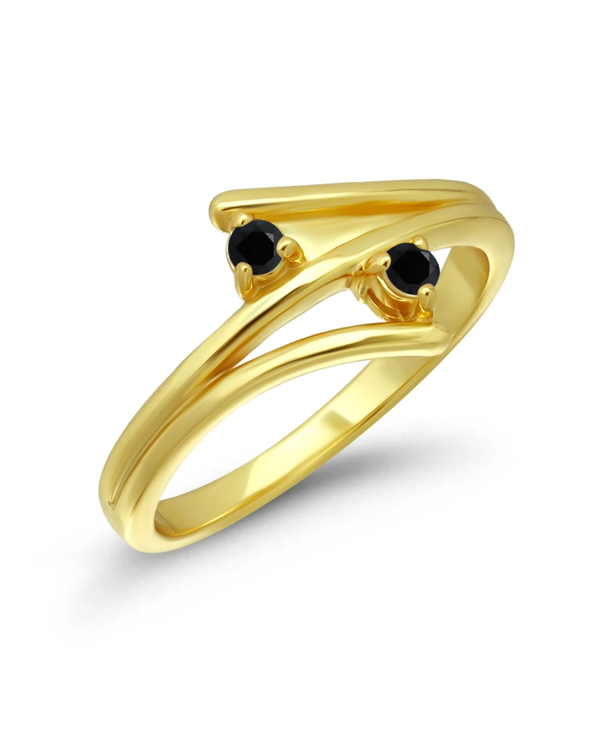 Gold-Plated Cubic Zirconia Open Ring by Macy's