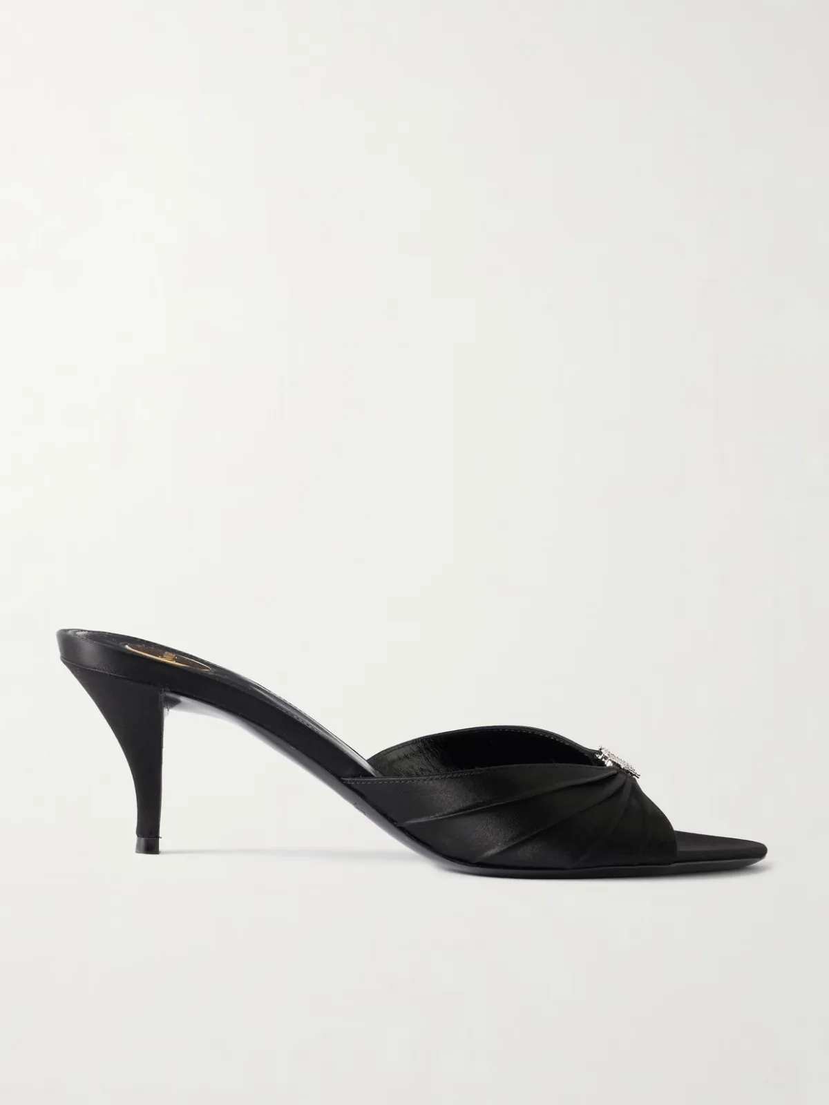 - Jerry 60 Embellished Satin Mules -