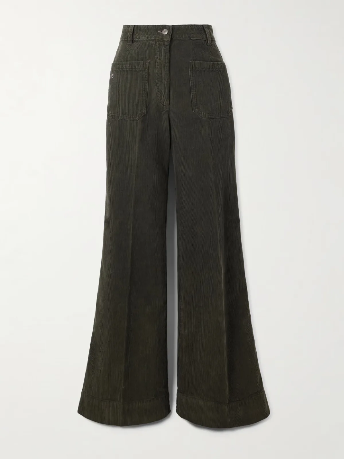 - Alina Cotton-corduroy Straight-leg Pants -