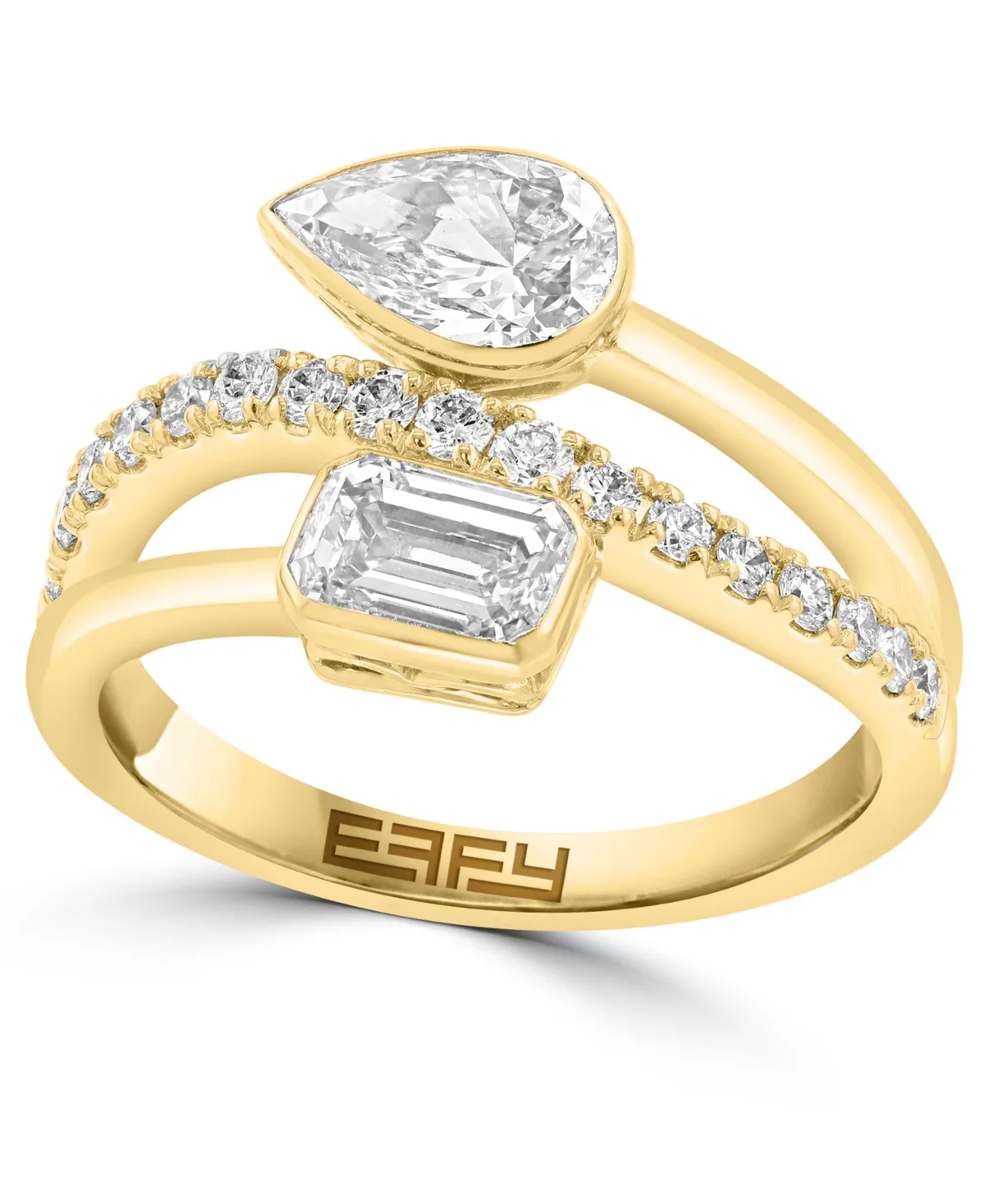 Lab-Grown Diamond Ring (1-5/8 ct. t.w.) in 14k Yellow Gold