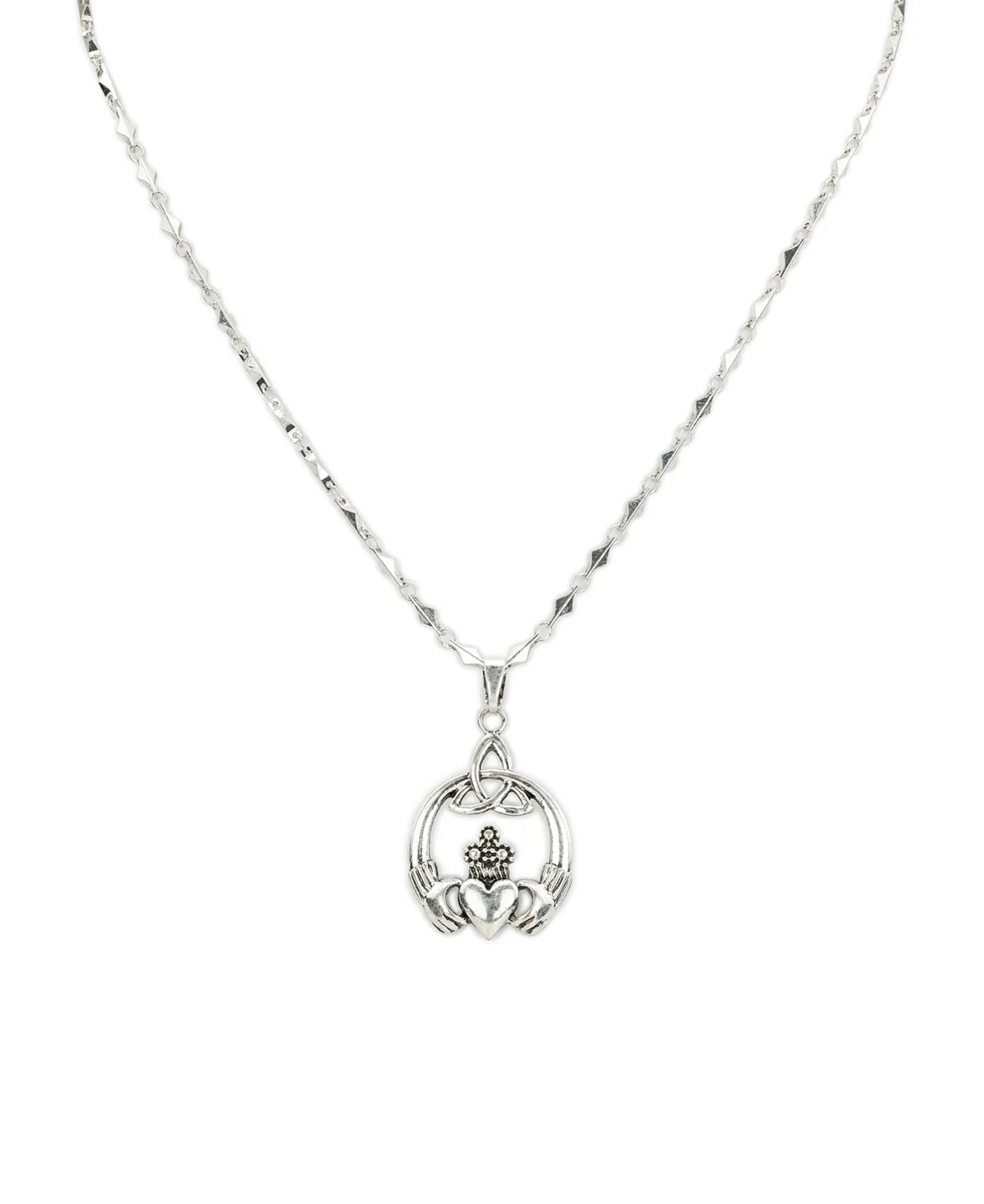 Silver-Tone Triquetra Charm Adjustable Necklace by Patricia Nash