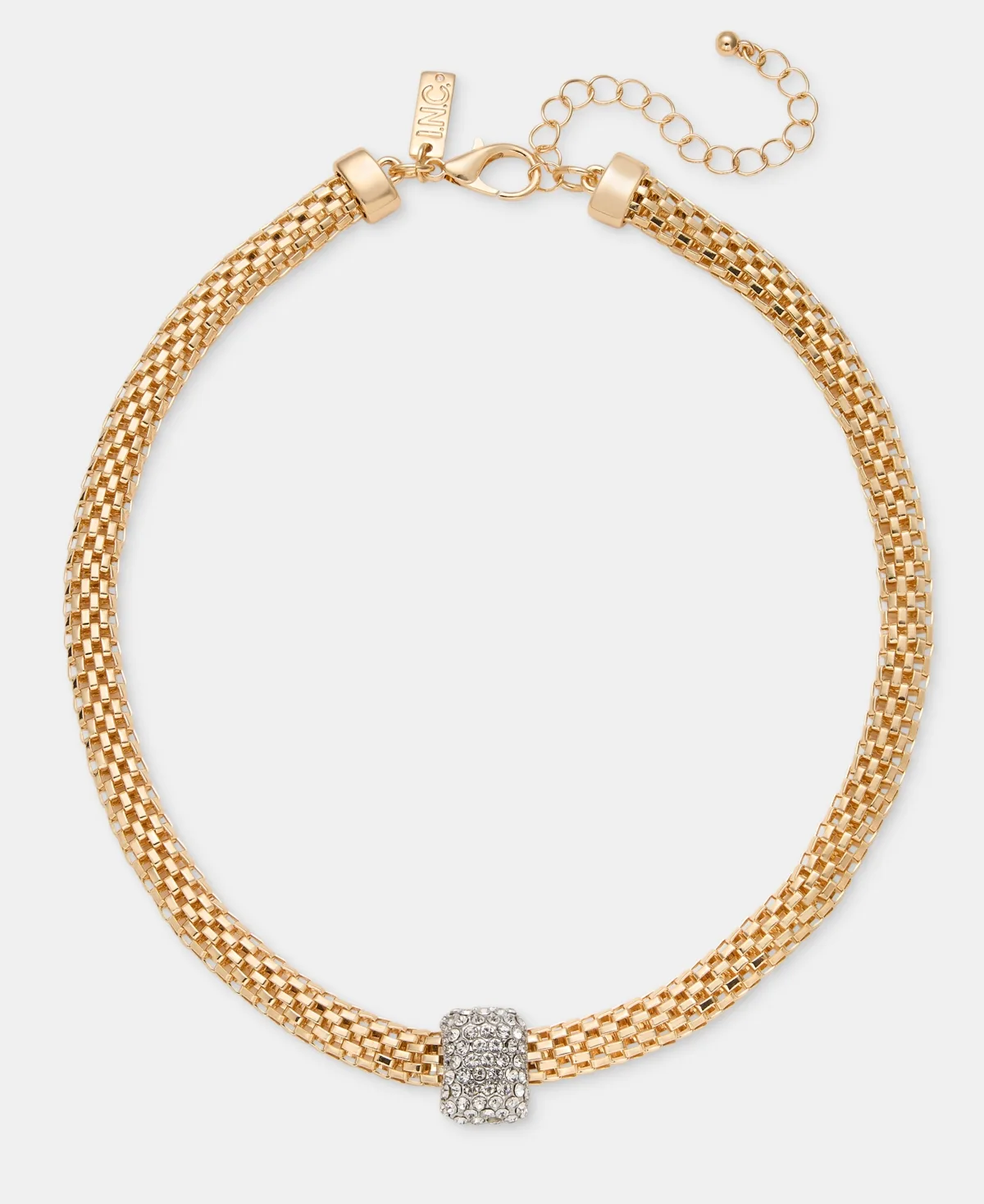 Glass Crystal Gold-Tone Statement Necklace by INC International Concepts