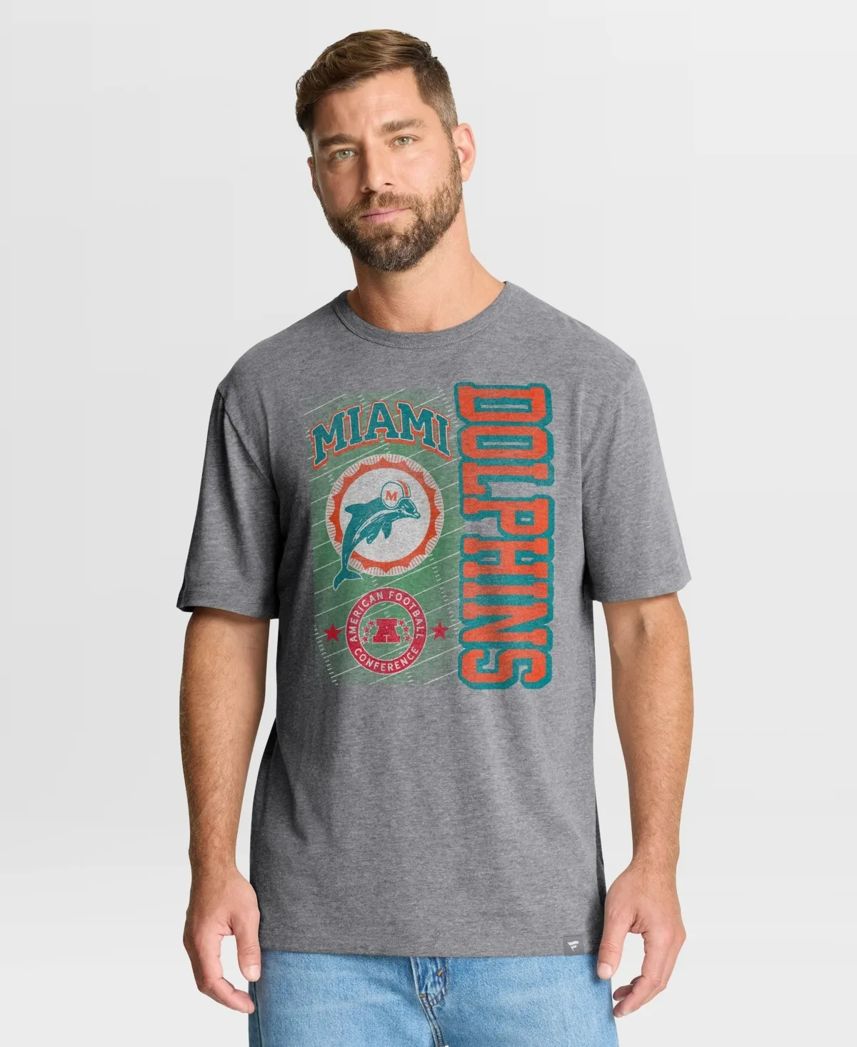 Miami Dolphins Tribute Direct Handoff Tri-Blend T-Shirt
