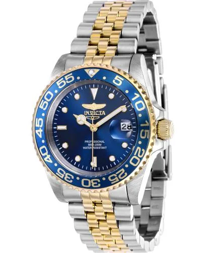 37164 Pro Diver Quartz 3 Hand Blue Dial Watch by Invicta