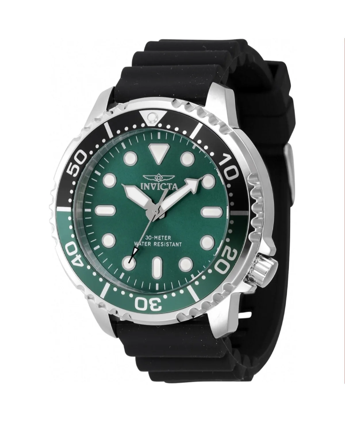 47223 Pro Diver Quartz 3 Hand Green Dial Watch by Invicta