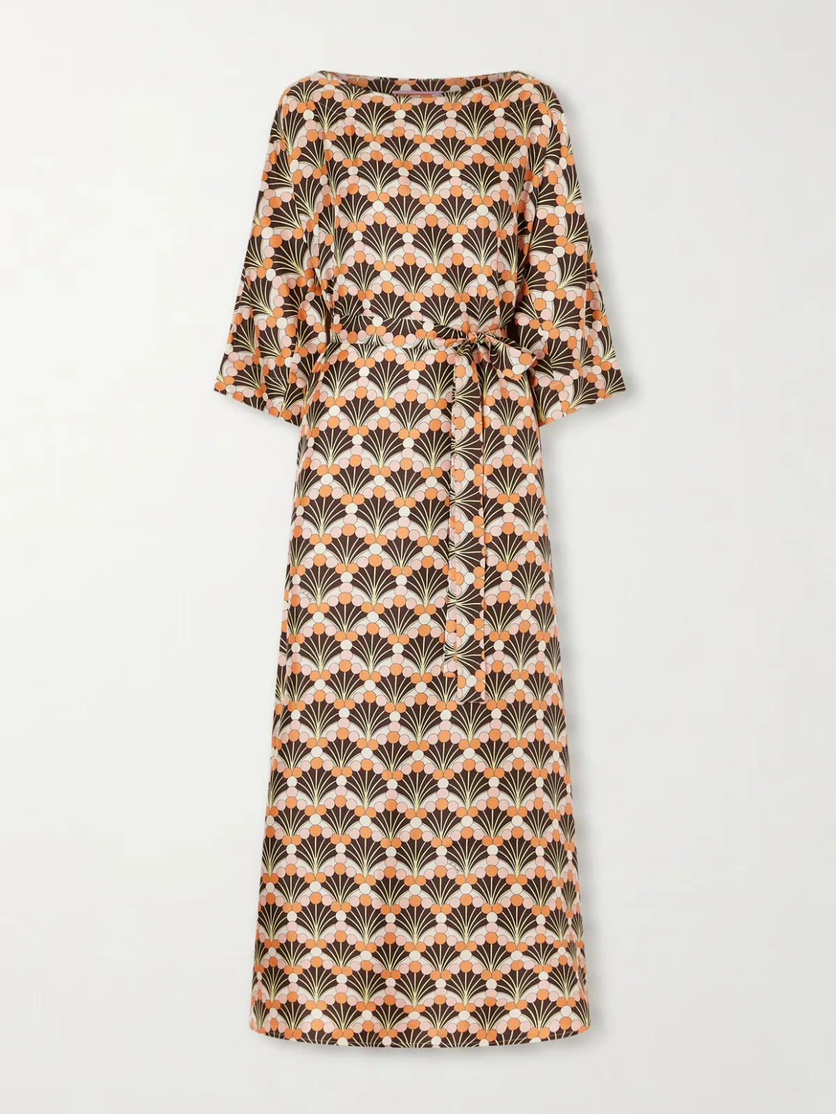 - Muumuu Silk-twill Midi Dress - by La DoubleJ