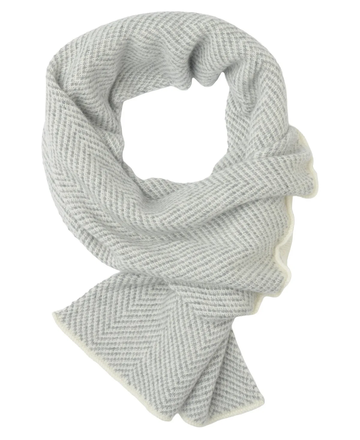 Genova Herringbone Double-Thickness Cashmere Neck Warmer