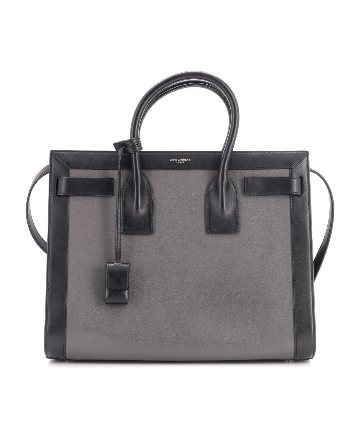 Pre-Owned Saint Laurent Small Bicolor Sac De Jour Bag Leather