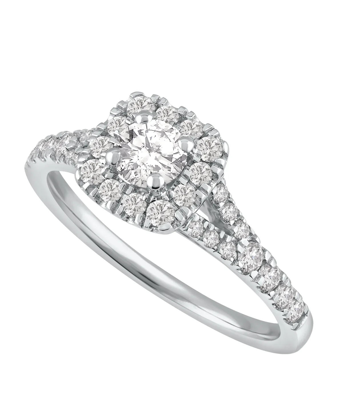 Diamond (3/4 ct. t.w.) Halo Engagement Ring in 14k Yellow Gold