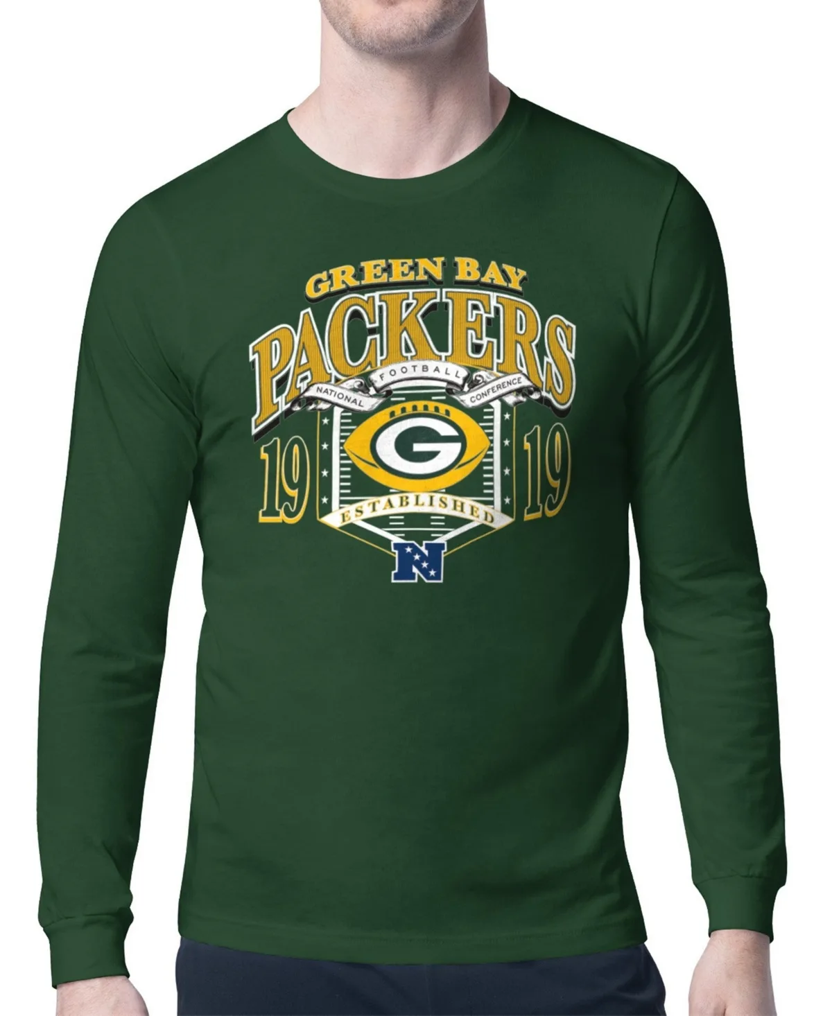 Starter Green Bay Packers Retro Long-Sleeve Graphic T-Shirt