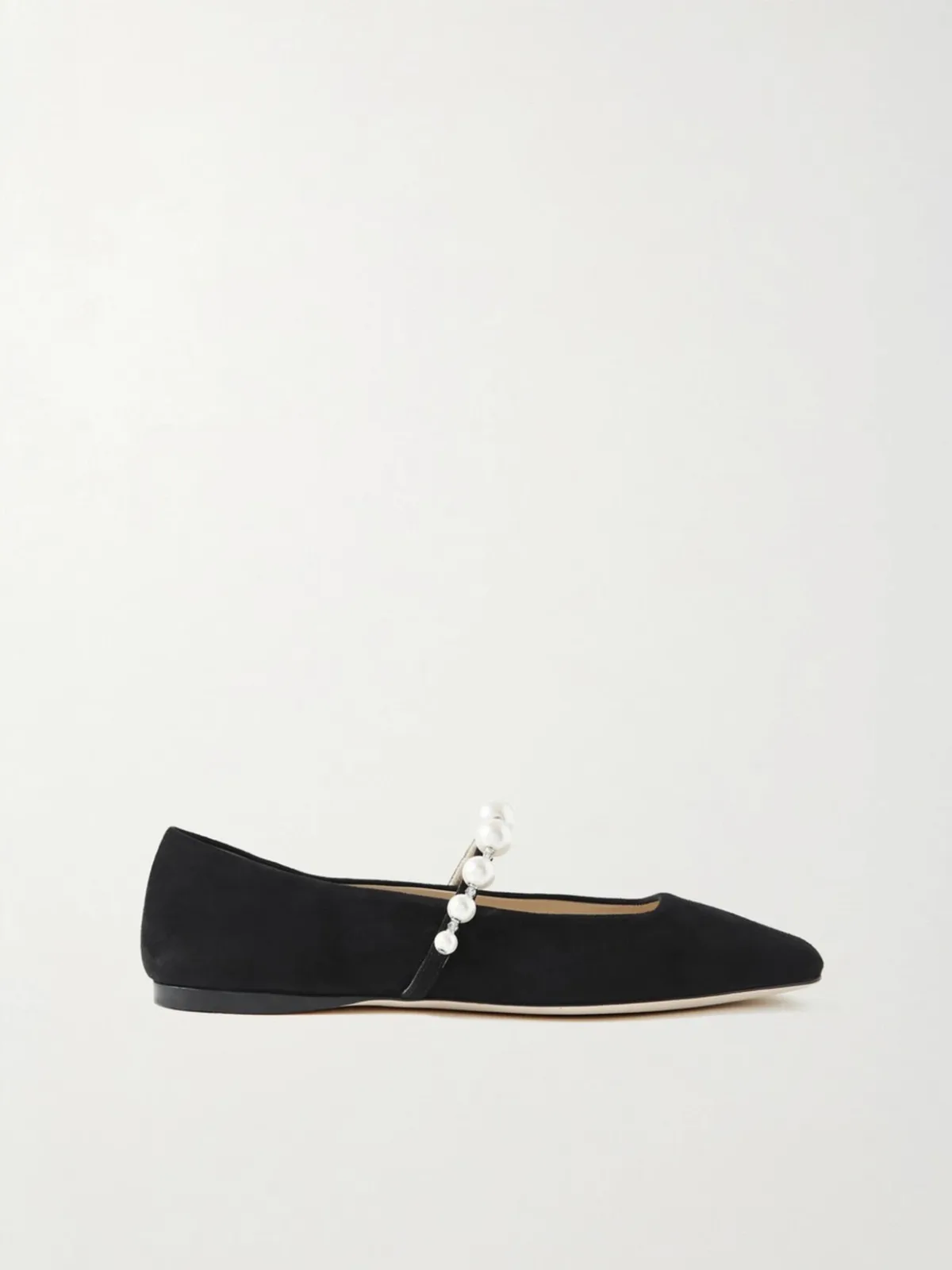 - Ade Embellished Suede Ballet Flats -