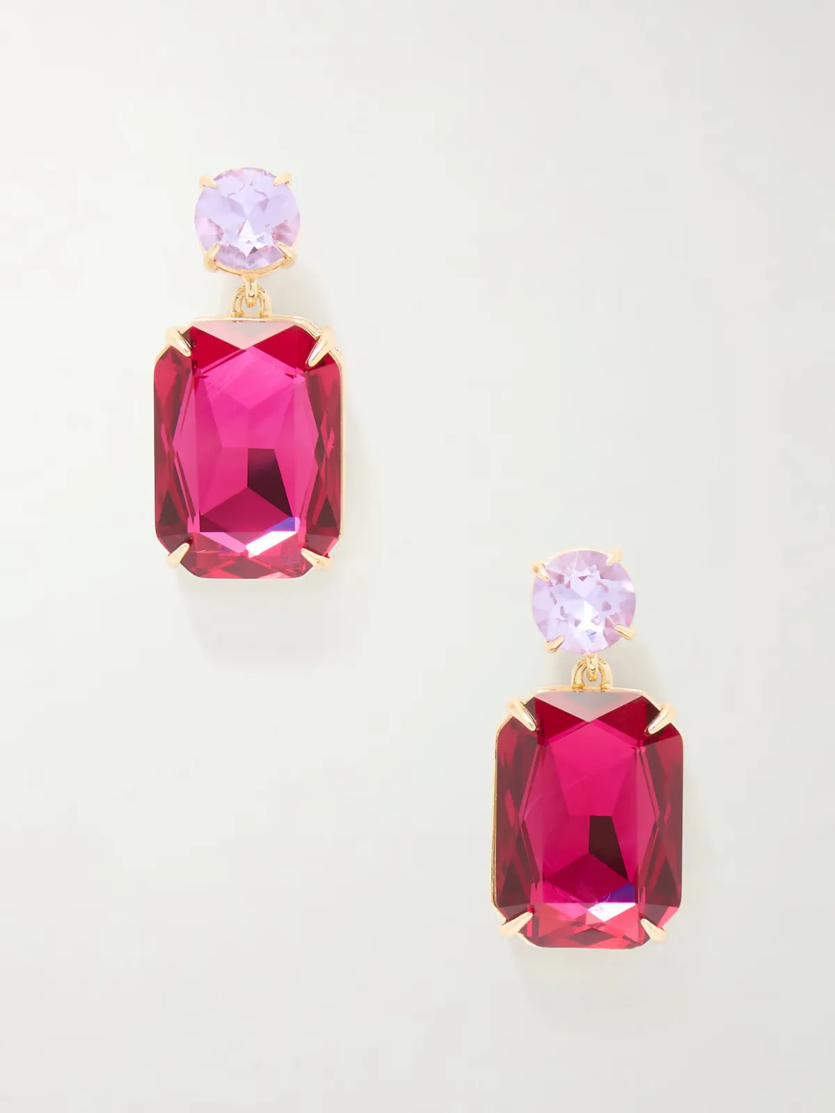 - Riviere Gold-tone Crystal Earrings -