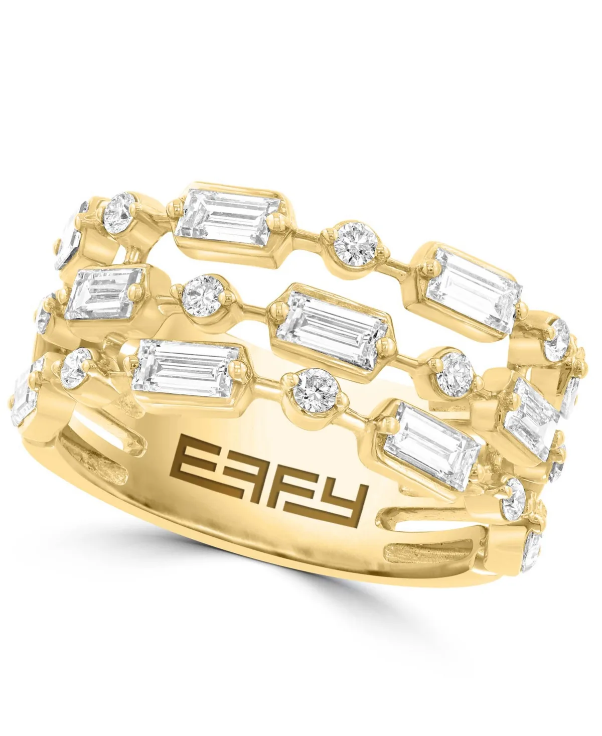 Lab-Grown Diamond Ring (1-1/5 ct. t.w.) in 14k Yellow Gold by Effy Collection