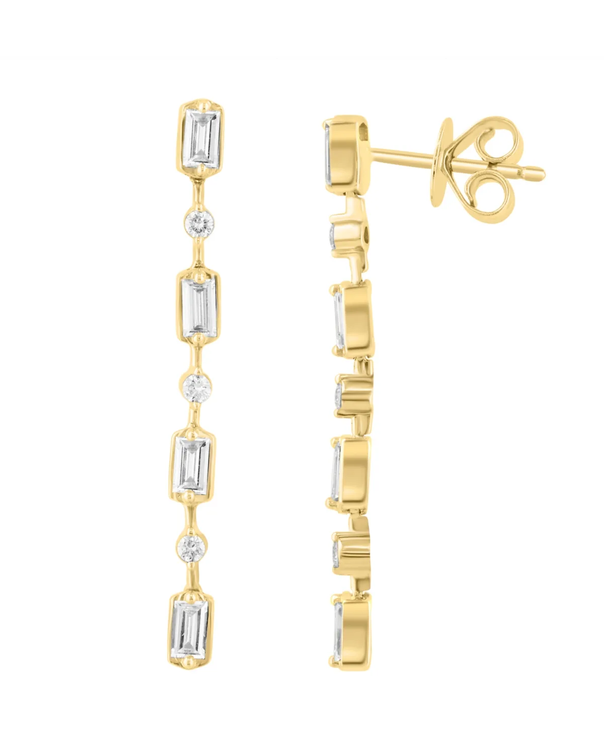 Effy Collection Lab-Grown Diamond Earrings (5/8 ct. t.w.) in 14k Yellow Gold
