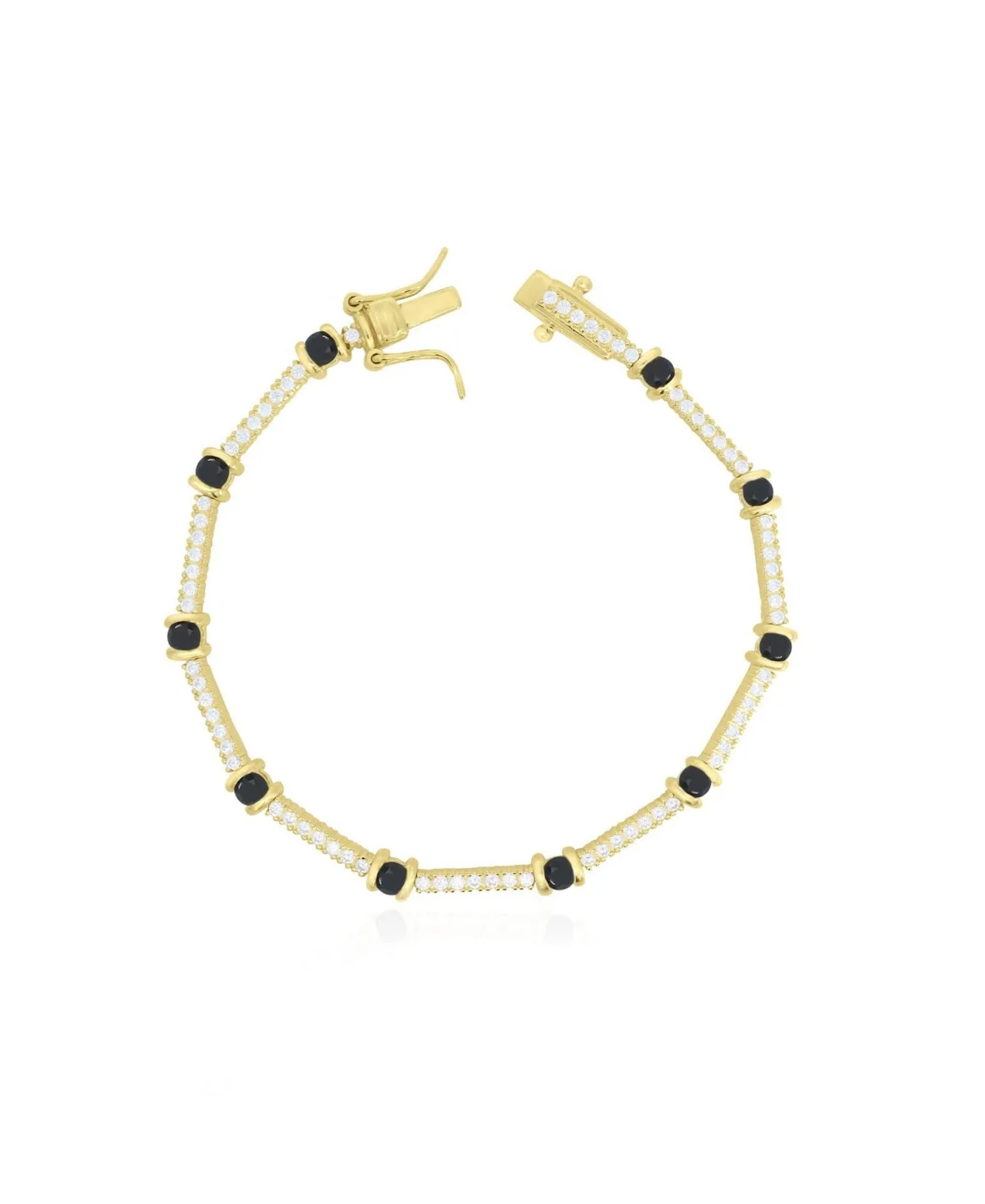 Cz Station Tennis Bracelet by The Lovery