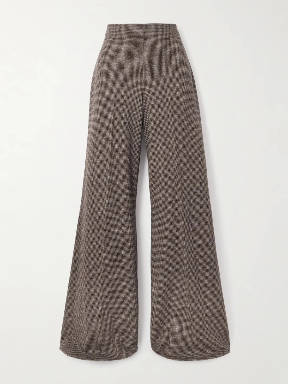 - Isaiah Houndstooth Wool Wide-leg Pants -