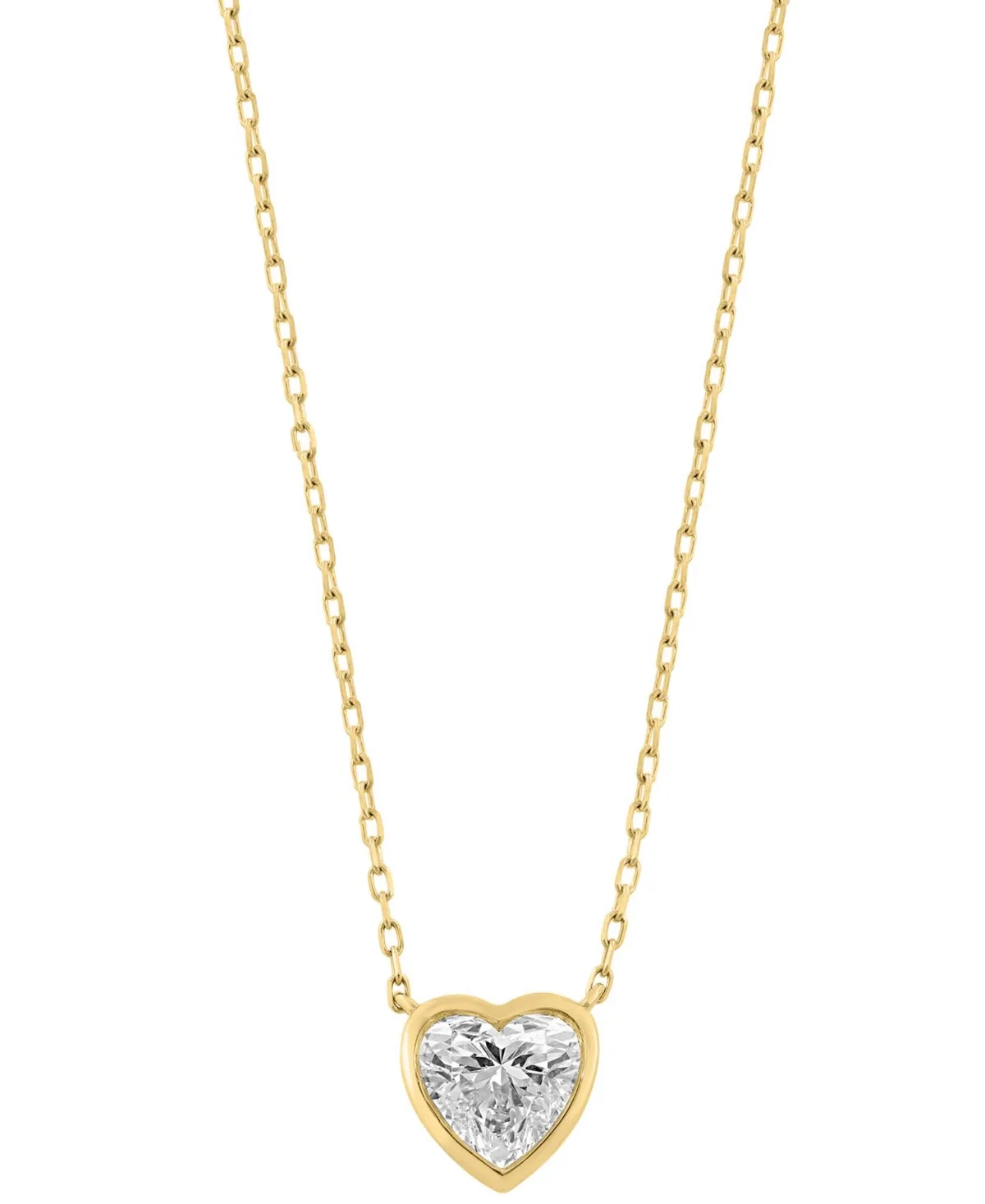 Lab-Grown Diamond Necklace (1-1/2 ct. t.w.) in 14k Yellow Gold by Effy Collection