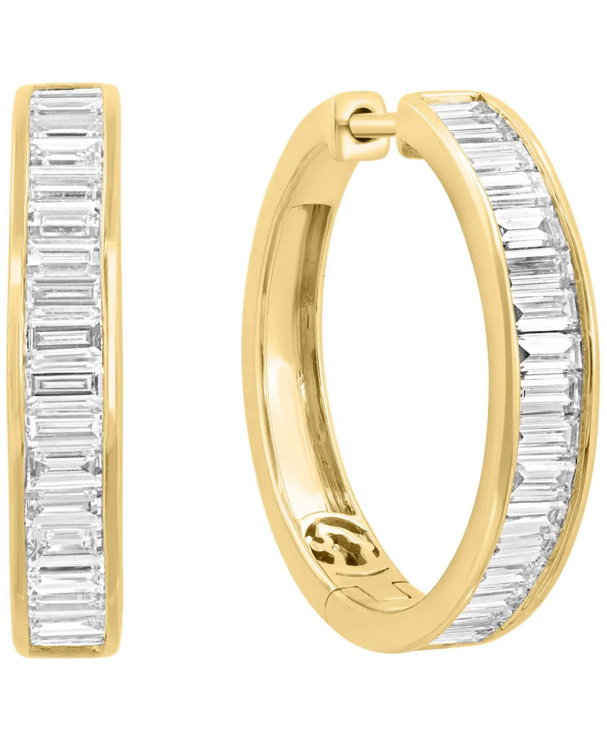Lab-Grown Diamond Baguette Earrings (2-7/8 ct. t.w.) in 14k Yellow Gold by Effy Collection