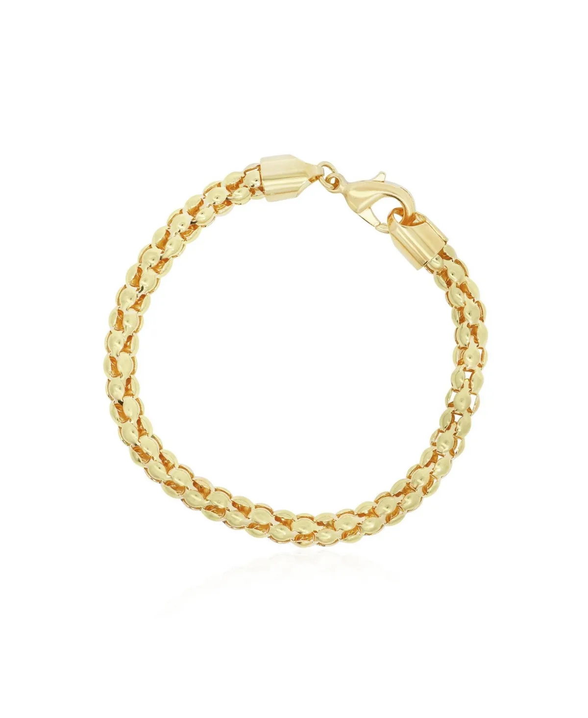 Gold-Tone Braided Box Bracelet by The Lovery