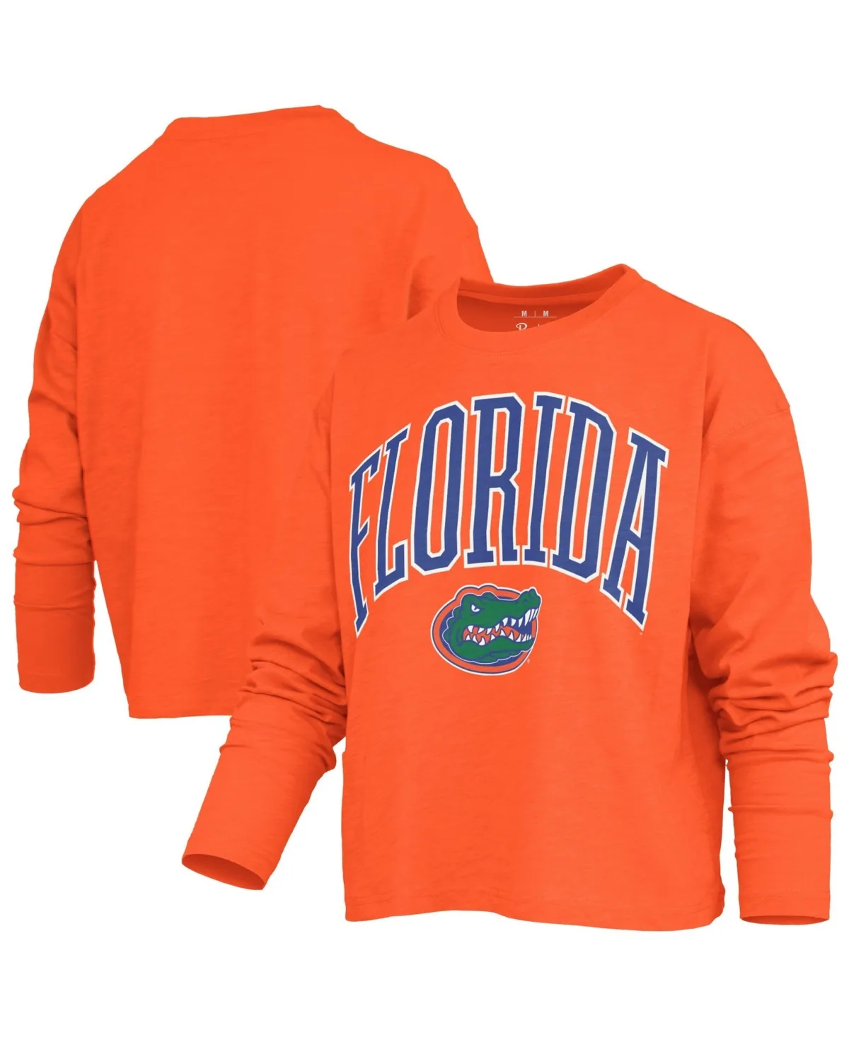 Florida Gators Motley Waist-Length Boxy Burnout Long-Sleeve T-Shirt