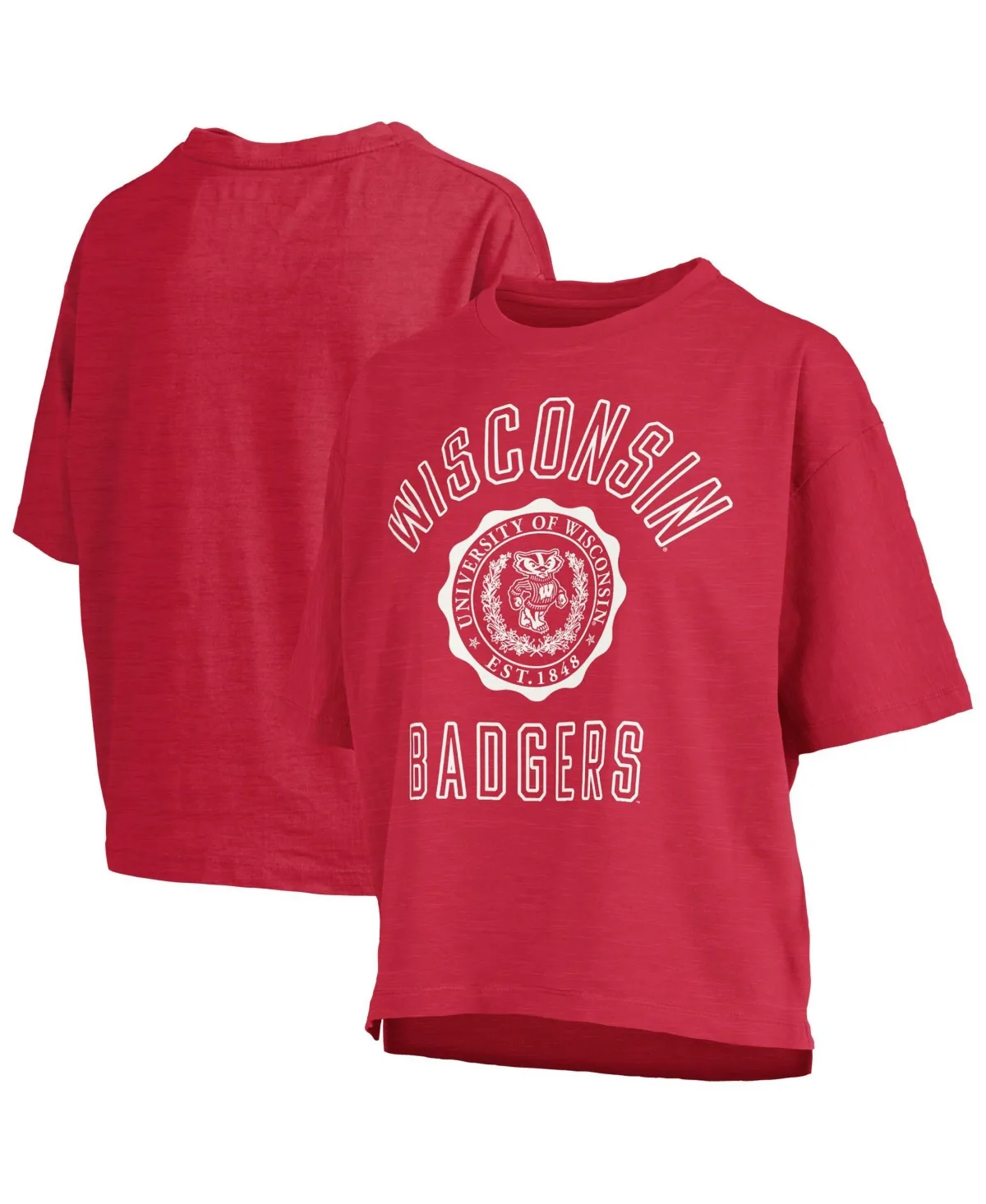 Wisconsin Badgers Oversized Slub Graphic T-Shirt