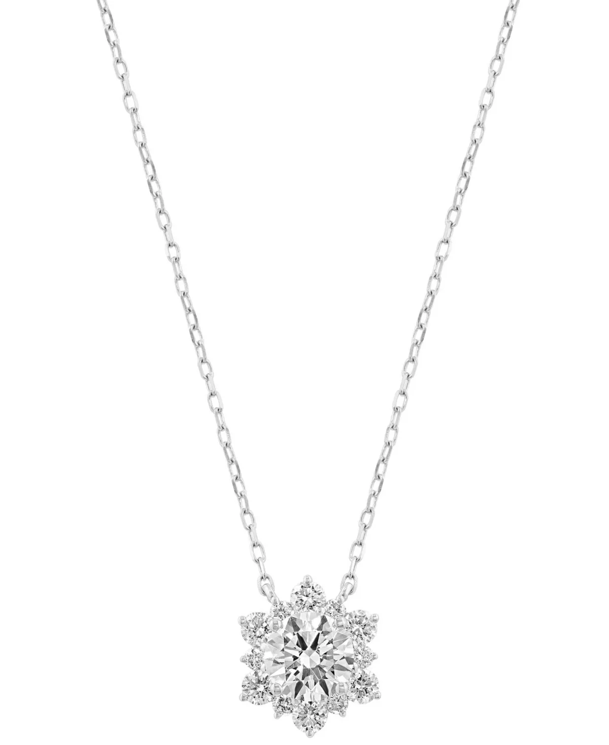 Lab-Grown Diamond Pendant Necklace (1-1/2 ct. t.w.) in 14k White Gold