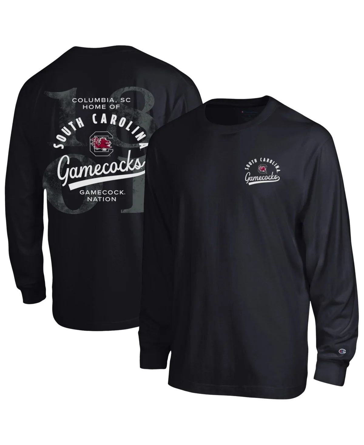 South Carolina Gamecocks Laminated All-Star Long-Sleeve Screen-Print Crewneck T-Shirt
