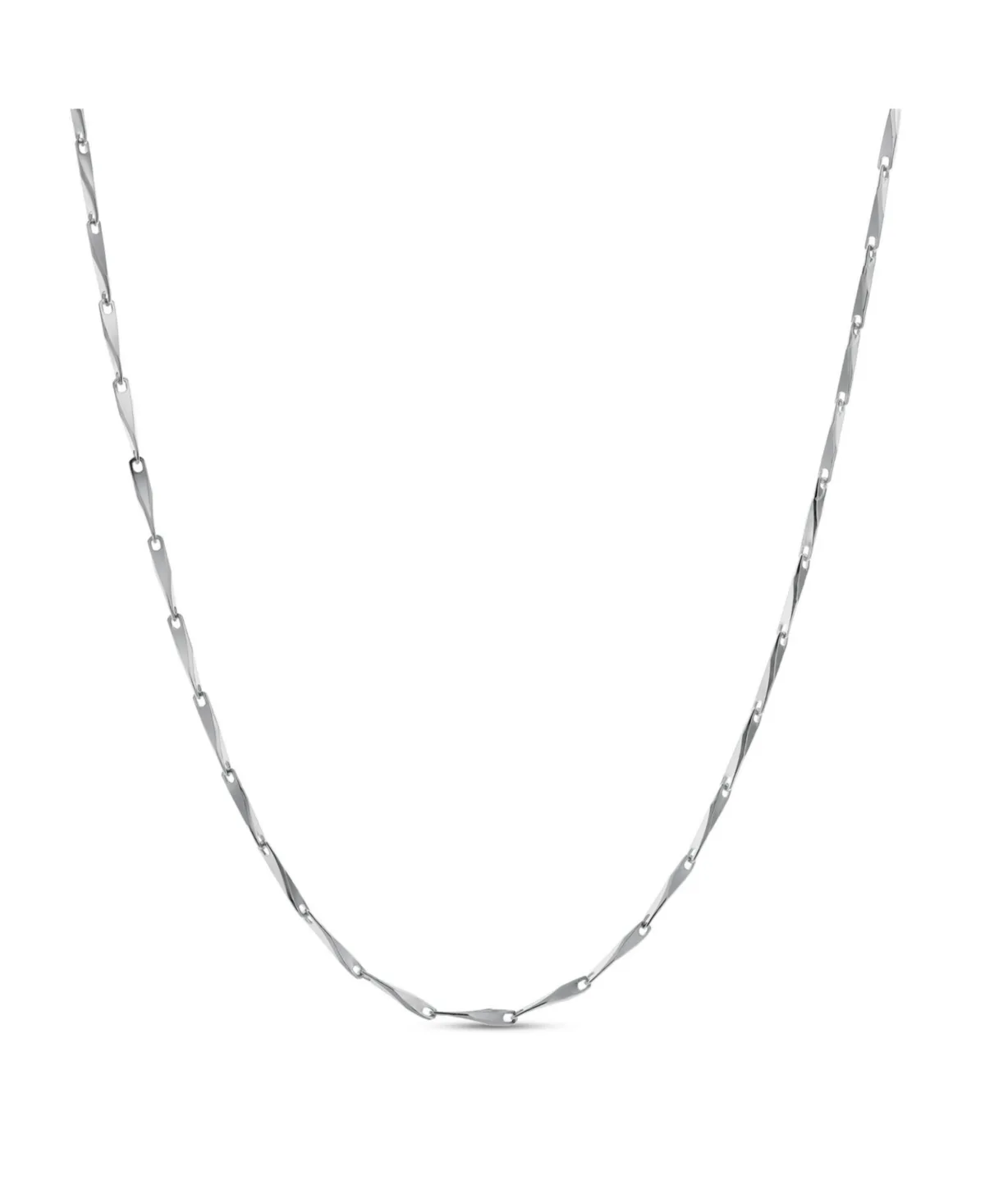 Kiyoshi Mirror Twist Bar Chain Necklace by Luvmyjewelry