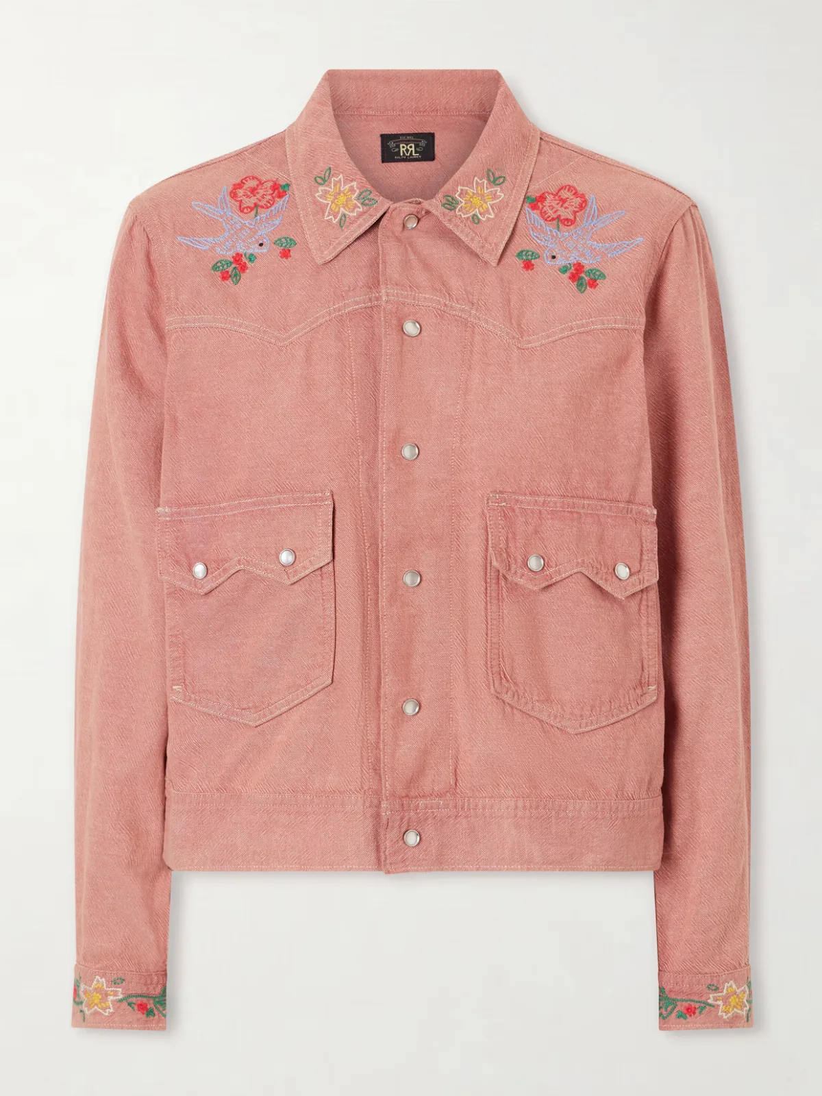 - Billie Embroidered Cotton Linen Blend Shirt - by RRL