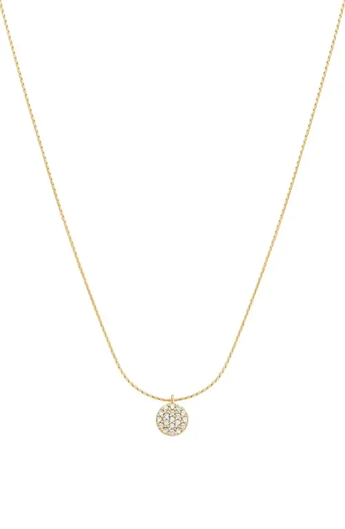 Sterling Silver 18k Gold Plated Blake Circle Necklace Minimal Dainty by Bearfruit Jewelry