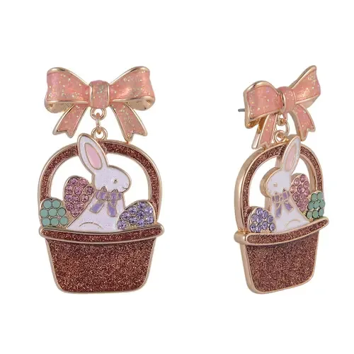 Easter Basket and Bunny Earrings by Hallmark