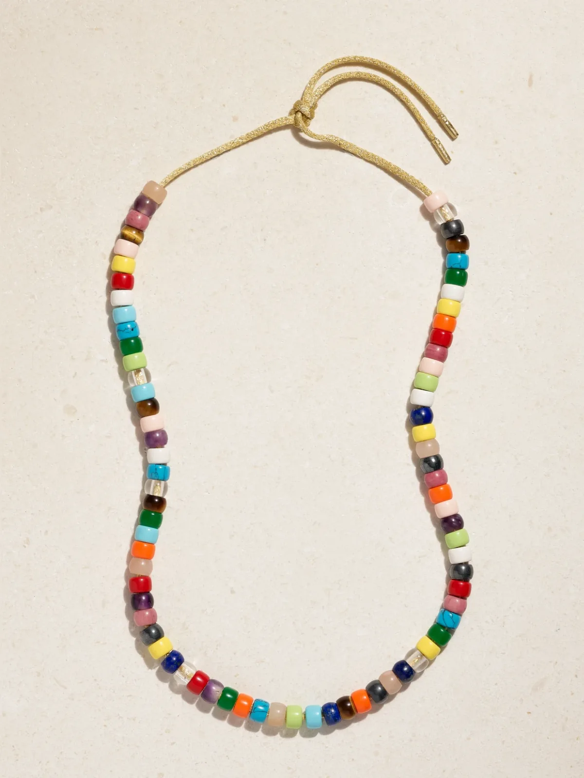 - Forte Beads Rainbow 18-karat Gold And Lurex Multi-stone Necklace Kit -