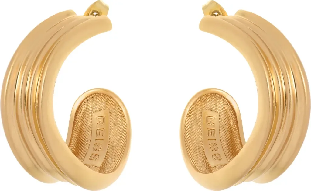 Flavia Fluid Hoop Earrings by Reiss