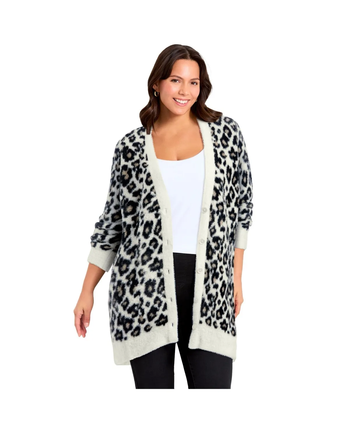 Button Front Cozy Cardigan