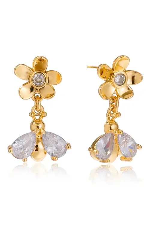 Golden Honey Drop Earrings by LA MENO