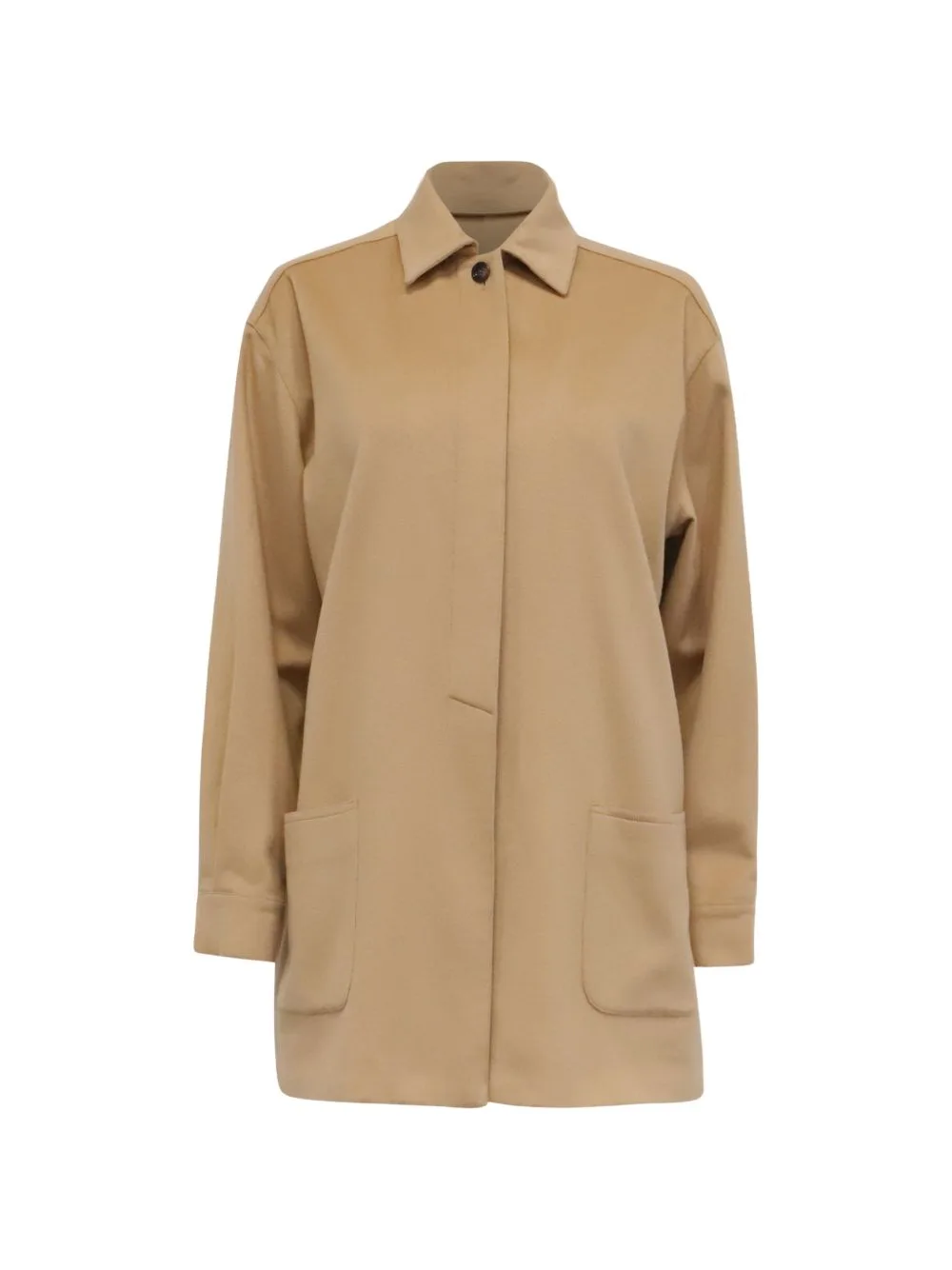 Pointed-Collar Coat