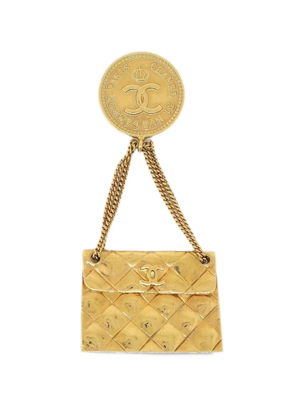 1993 Bag-Motif Brooch by CHANEL Pre-Owned