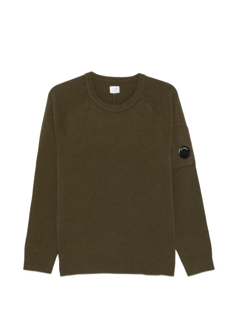 Lens-Detail Raglan-Sleeve Sweater