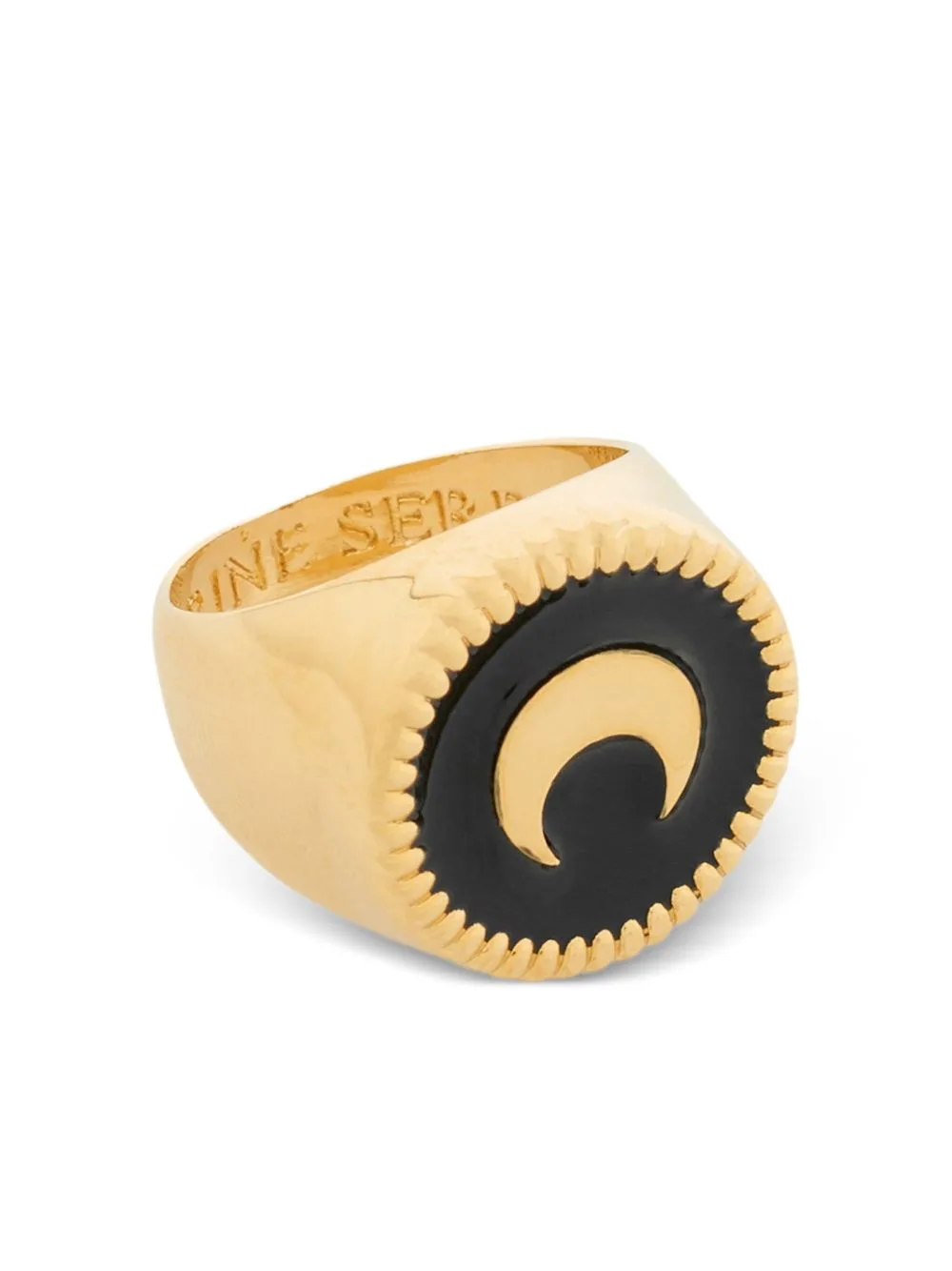 Logo-Plaque Ring by Marine Serre