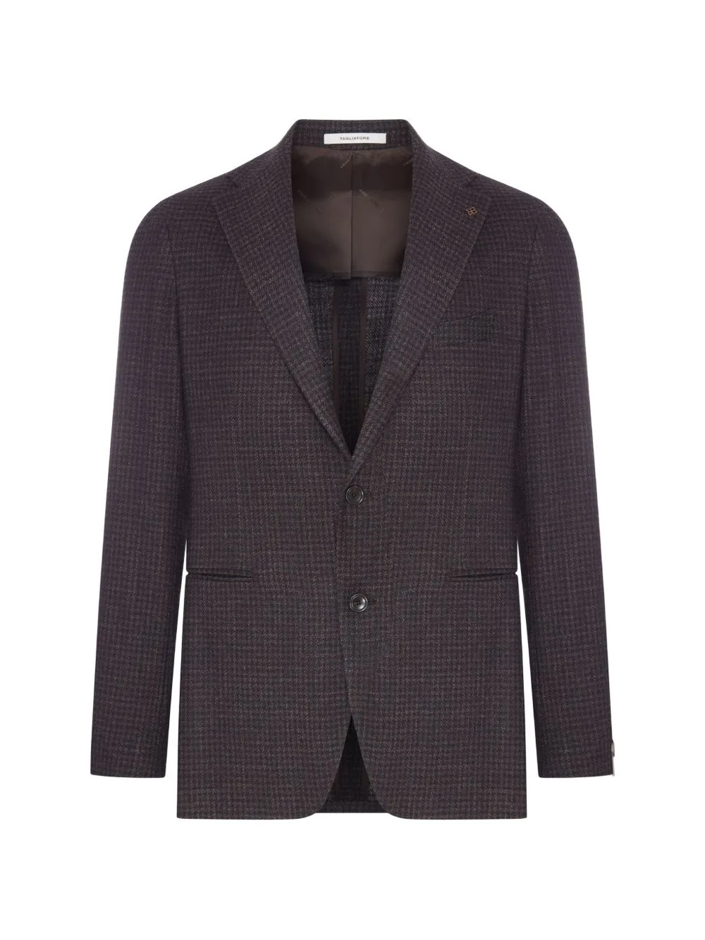 Micro-Check Single-Breasted Blazer